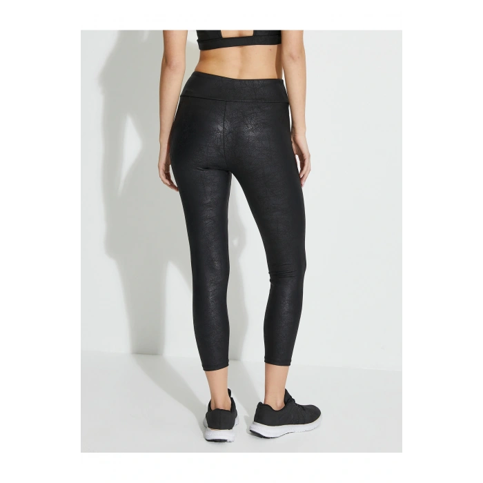 Suni Deri Spor Tayt Normal Bel