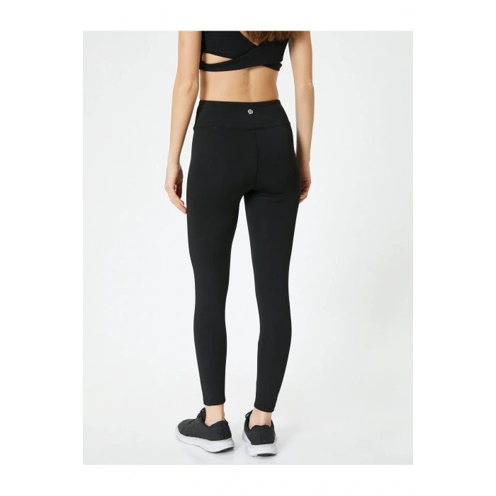 Spor Tayt Yüksek Bel Slim Fit İnterlok