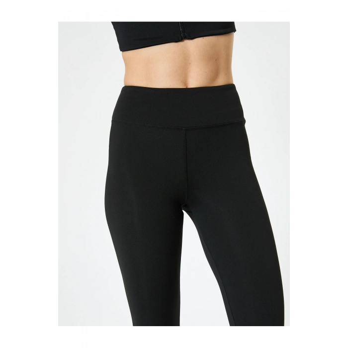 Spor Tayt Yüksek Bel Slim Fit İnterlok