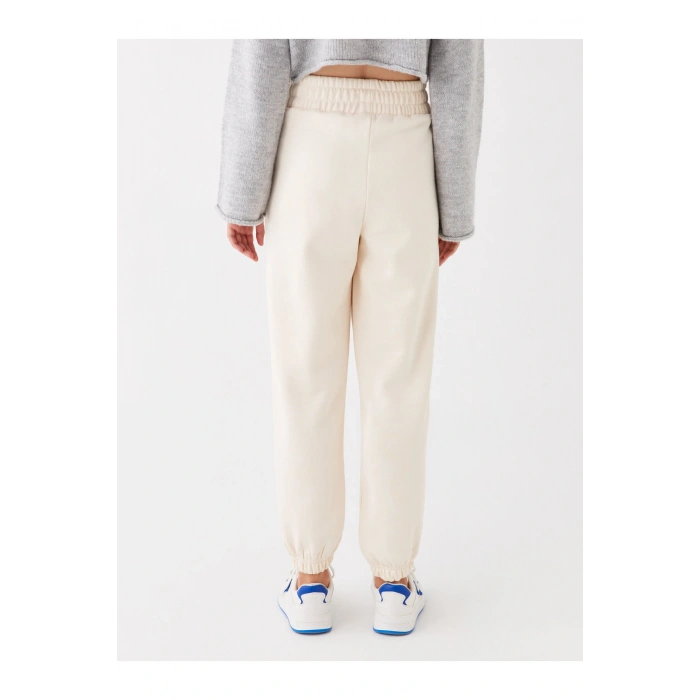 Beli Lastikli Nakışlı Kadın Jogger Eşofman Altı