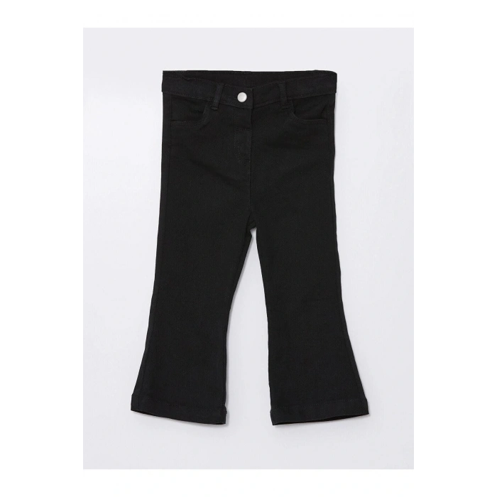 LCW Kids Beli Lastikli Basic Kız Çocuk Pantolon (W4)