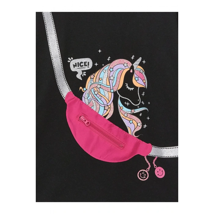 Bisiklet Yaka Basic Uzun Kollu Kız Çocuk Tişört