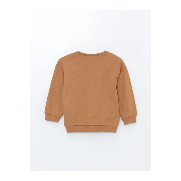 LCW Kids Bisiklet Yaka Uzun Kollu Baskılı Erkek Bebek Sweatshirt ve Eşofman Alt 2li Takım