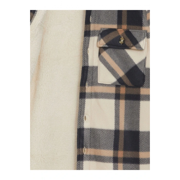 Rahat Kalıp Uzun Kollu Ekose Erkek Gömlek Ceket