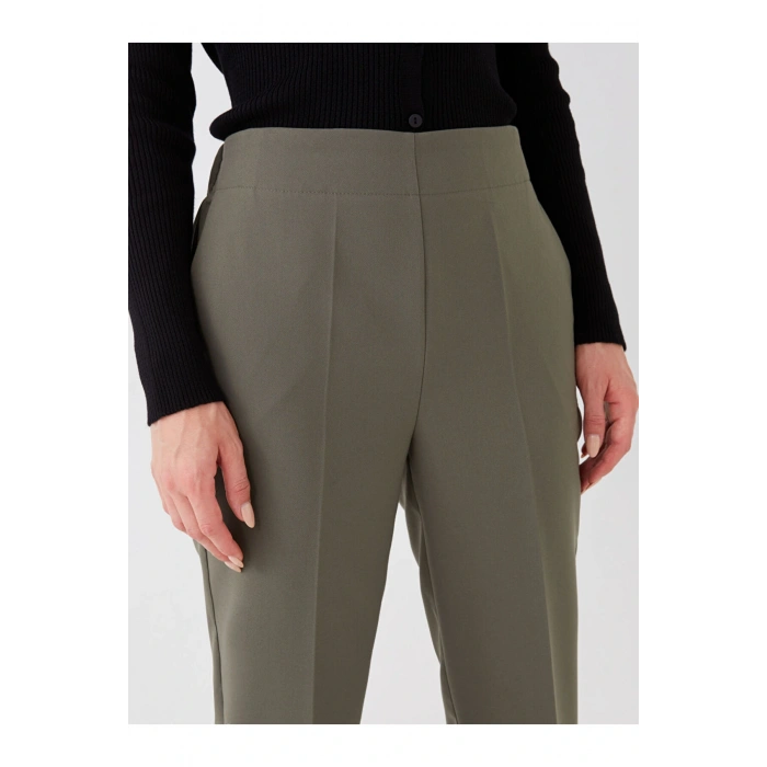 Beli Lastikli Standart Fit Kadın Pantolon