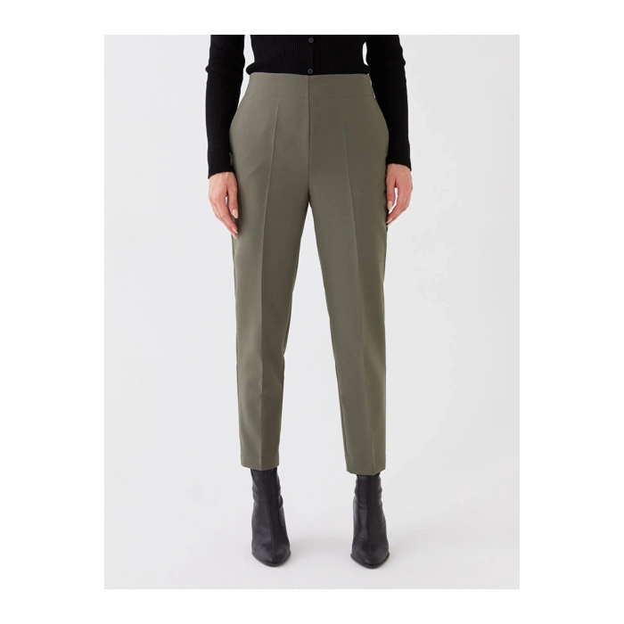Beli Lastikli Standart Fit Kadın Pantolon