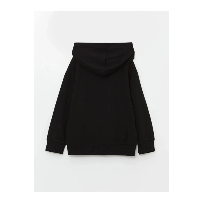 LCW Kids Kapüşonlu Baskılı Kız Çocuk Sweatshirt (W4)