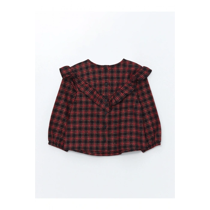 Lcwk Uzun Kollu Kız Bebek Ekose Gömlek