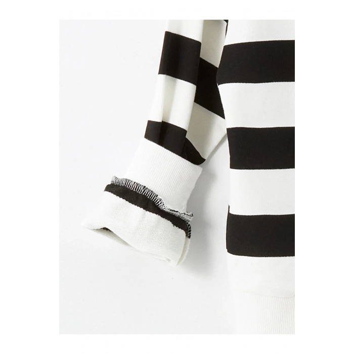 Bisiklet Yaka Kiz Cocuk Kalin Sweatshirt - W4bb72z4