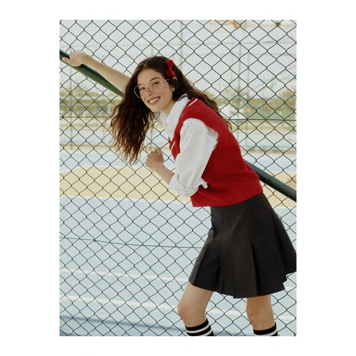 XSIDE Y Dar Fit Kadın Pileli Etek