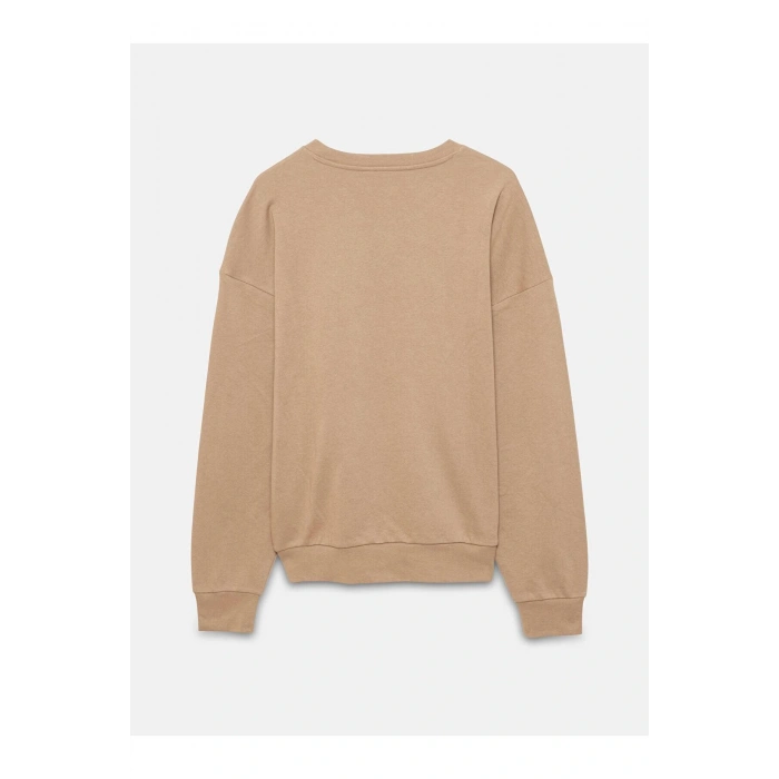 LCW  Desen Bisiklet Yaka Baskılı Erkek Kalın Sweatshirt