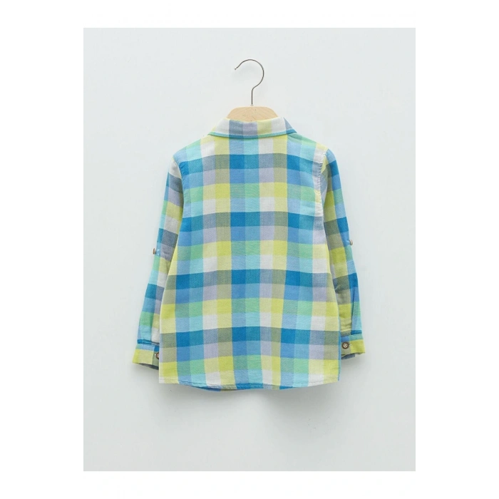 Lcw Baby Uzun Kollu Ekose Desenli Erkek Bebek Gömlek