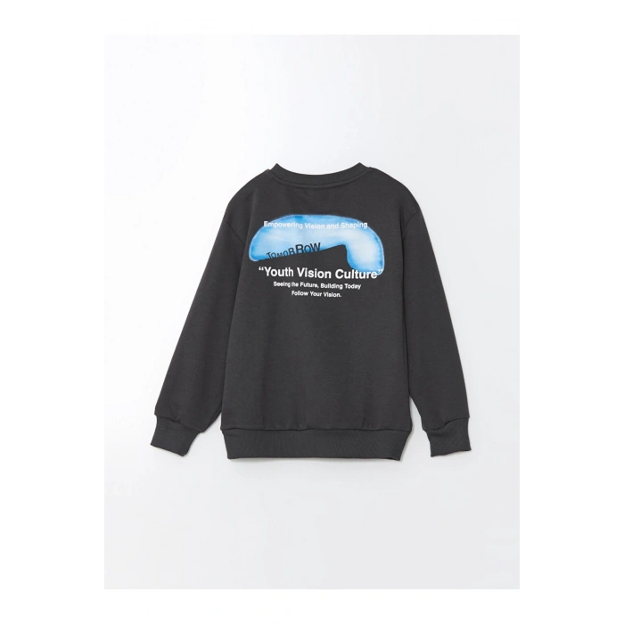 Bisiklet Yaka Erkek Cocuk Sweatshirt - W48363Z4