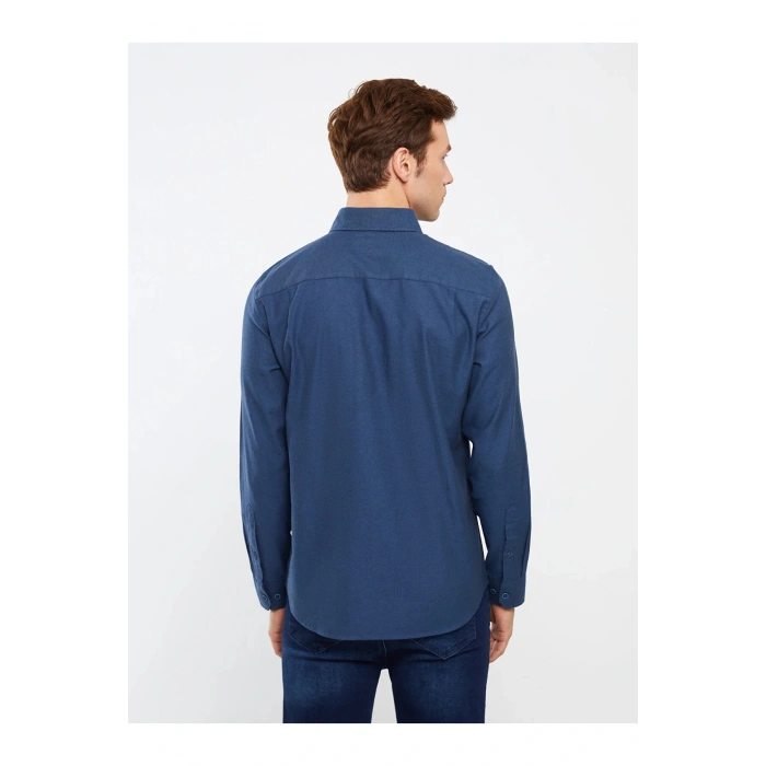 Classic Regular Fit Uzun Kollu Gabardin Erkek Gömlek