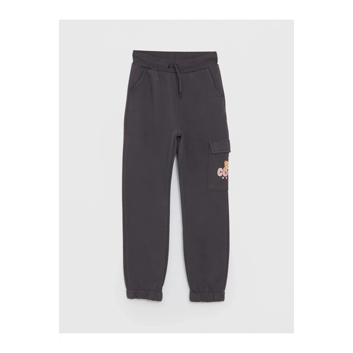 LCW Kids Beli Lastikli Kız Çocuk Kargo Eşofman Altı