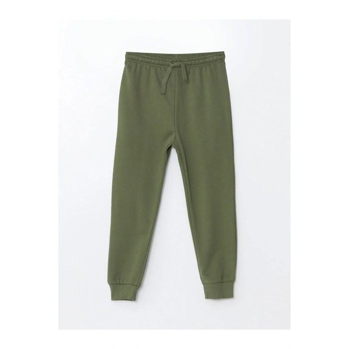 LCW Kids Sari Bisiklet Yaka Uzun Kollu Baskılı Erkek Bebek Sweatshirt ve Eşofman Alt 2li Takım