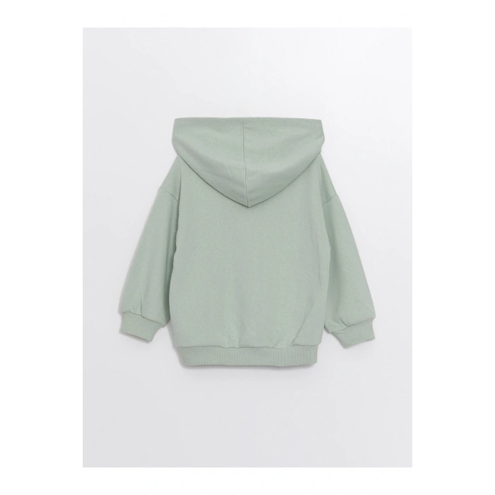 Lcw Kapüşonlu Uzun Kollu Kız Bebek Fermuarlı Sweatshirt
