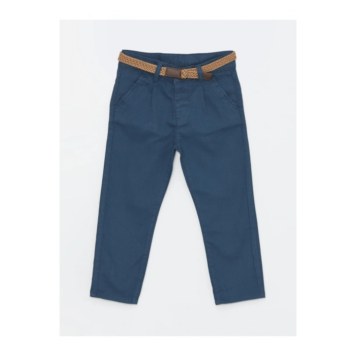 Basic Erkek Bebek Kemerli Pantolon