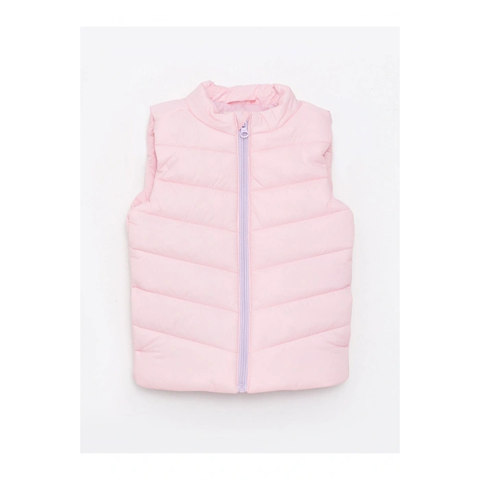 Dik Yaka Basic Kız Bebek Şişme Yelek