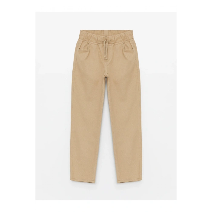 Beli Lastikli Slim Fit Erkek Çocuk Pantolon