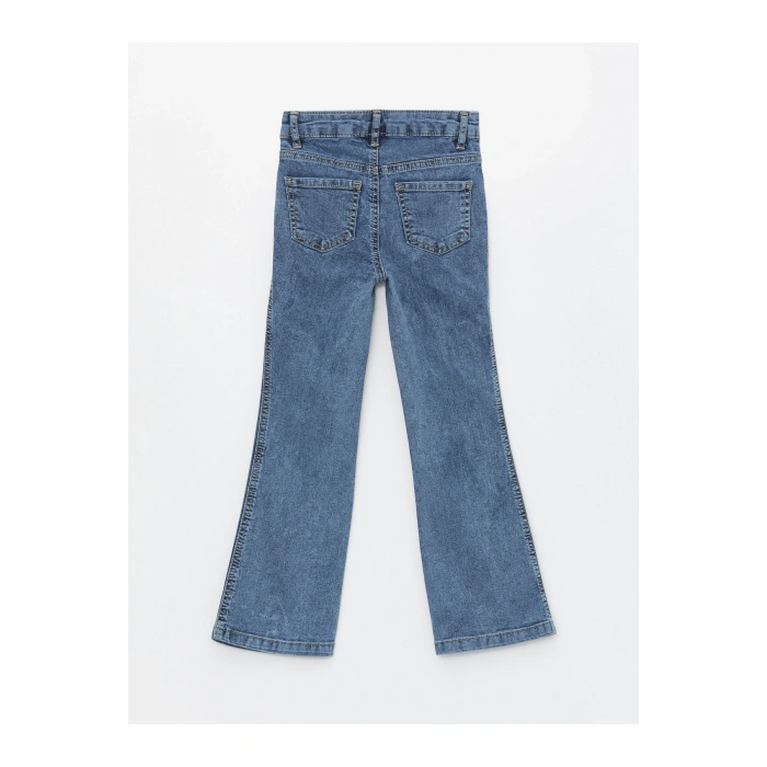 Basic İspanyol Paça Kız Çocuk Jean Pantolon