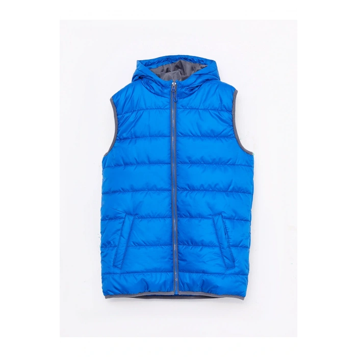 Kapüşonlu Basic Erkek Çocuk Şişme Yelek