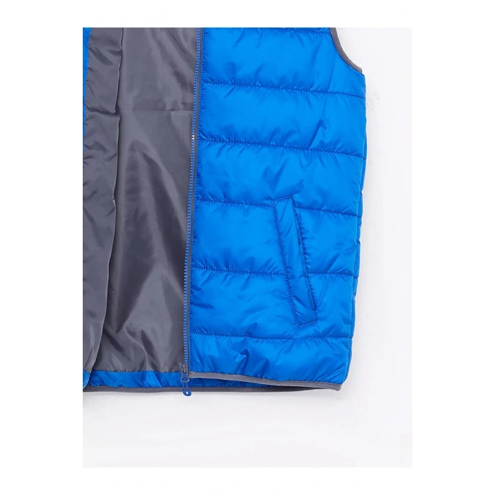 LCW Kids Mavi Kapüşonlu Basic Erkek Çocuk Şişme Yelek