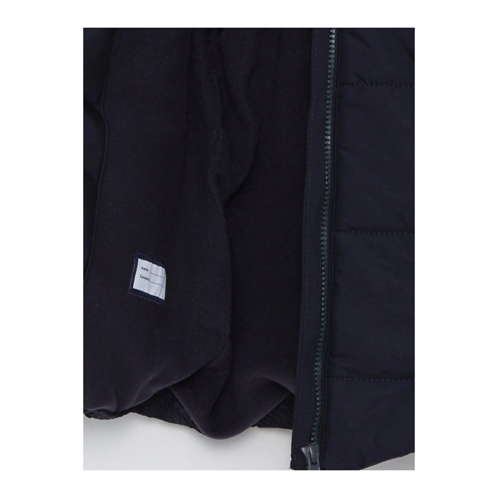 Kapüşonlu Basic Erkek Çocuk Fermuarlı Yelek