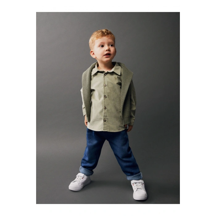 Beli Lastikli Basic Erkek Bebek Jean Pantolon