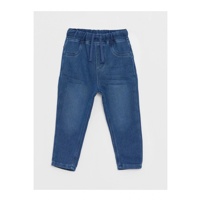 Beli Lastikli Basic Erkek Bebek Jean Pantolon