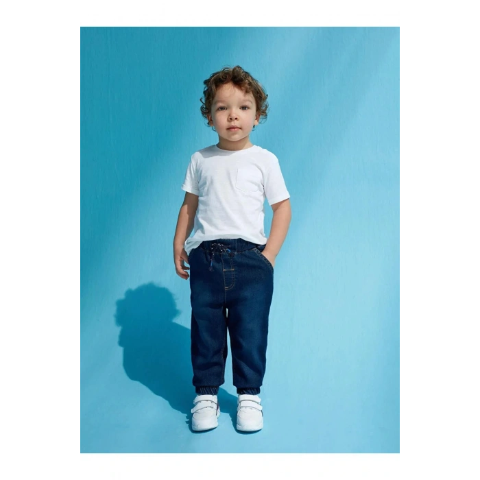 LCW baby İndigo Erkek Bebek Jean Pantolon