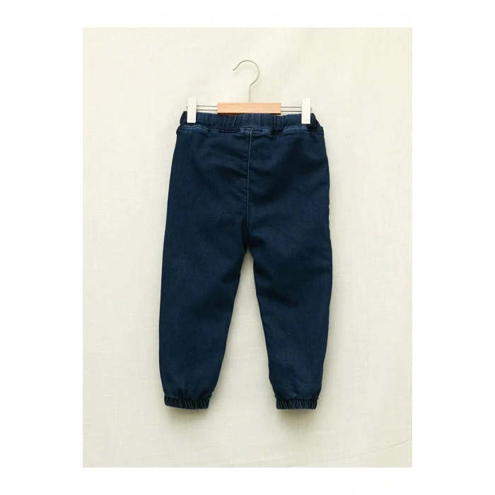 LCW baby İndigo Beli Lastikli Basic Erkek Bebek Jean Pantolon
