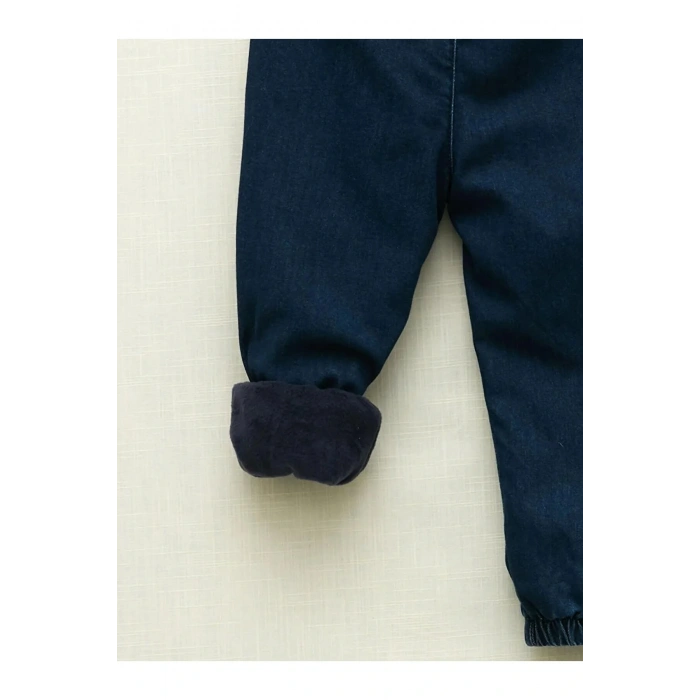 LCW baby İndigo Beli Lastikli Basic Erkek Bebek Jean Pantolon