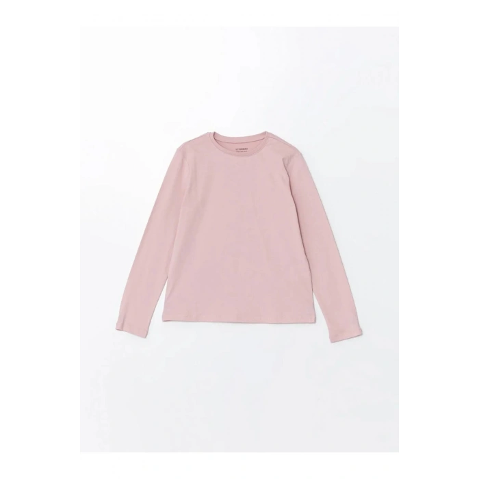 LCW Kids Açık Yeşil Bisiklet Yaka Kız Çocuk Tişört 2li