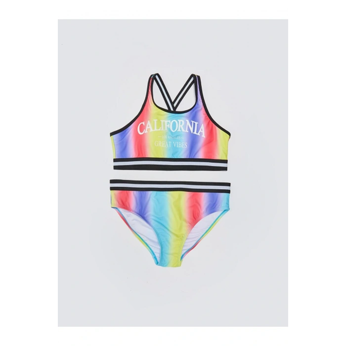 Baskılı Kız Çocuk Bikini (S3)