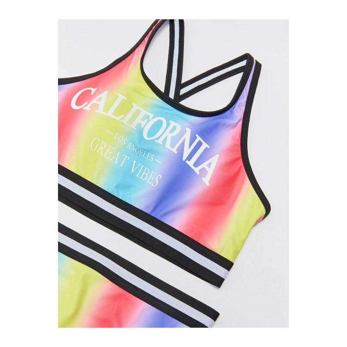 Baskılı Kız Çocuk Bikini (S3)