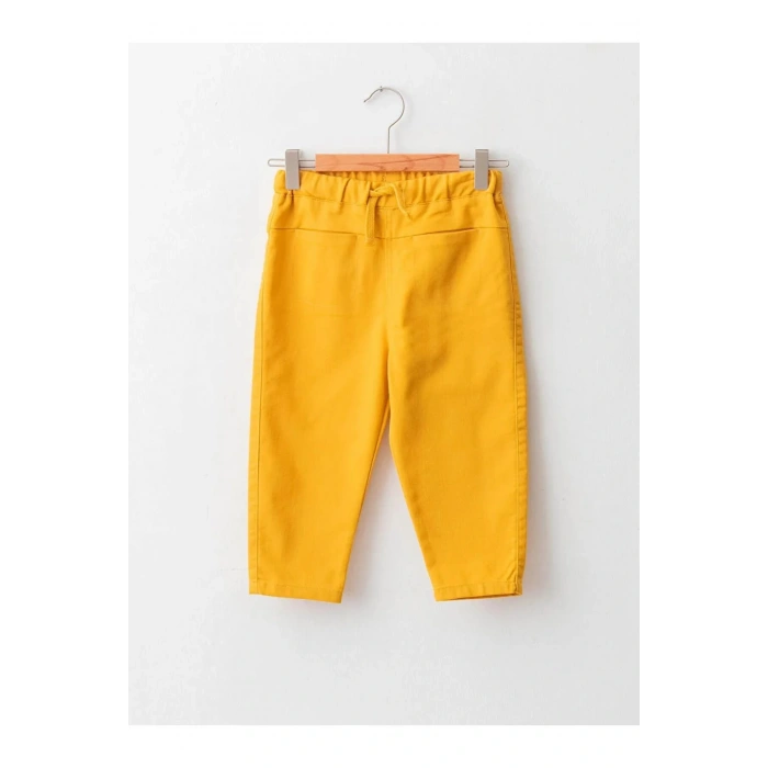 LCW baby Sarı Beli Lastikli Basic Erkek Bebek Pantolon