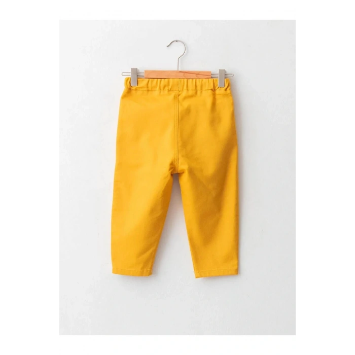 LCW baby Sarı Beli Lastikli Basic Erkek Bebek Pantolon