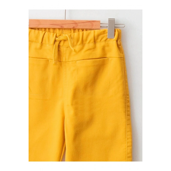 LCW baby Sarı Beli Lastikli Basic Erkek Bebek Pantolon