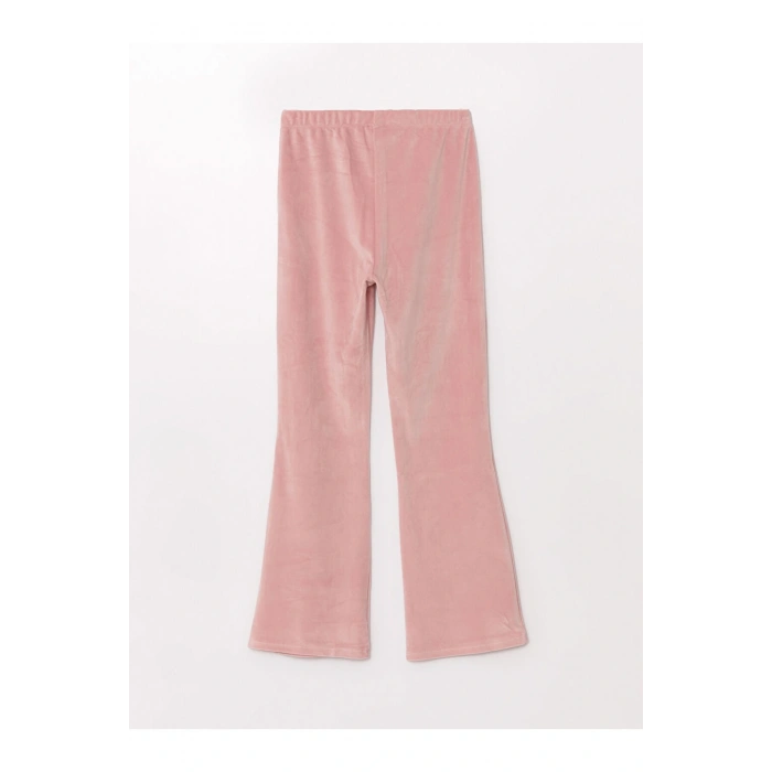 Beli Lastikli Basic Kadife Kız Çocuk Eşofman Altı