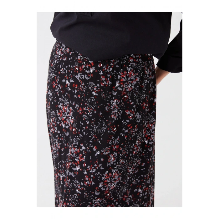 Grace Beli Lastikli Çiçekli Kadın Etek