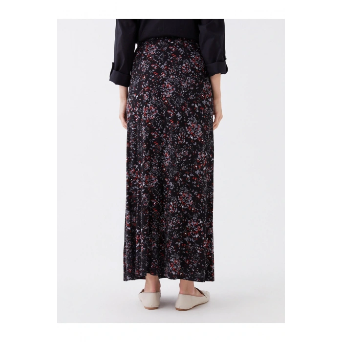 Grace Beli Lastikli Çiçekli Kadın Etek