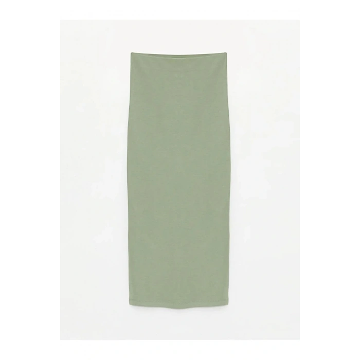 XSIDE Yeşil Kadın Ekstra Dar Fit Düz Etek