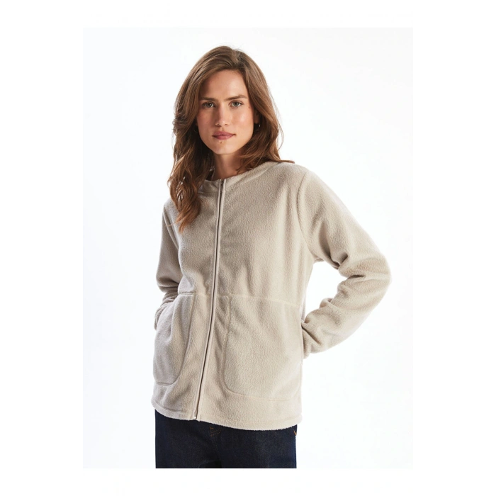 Bisiklet Yaka Kadın Hırka