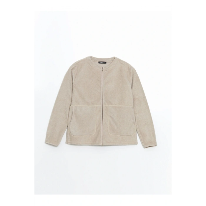 Bisiklet Yaka Kadın Hırka