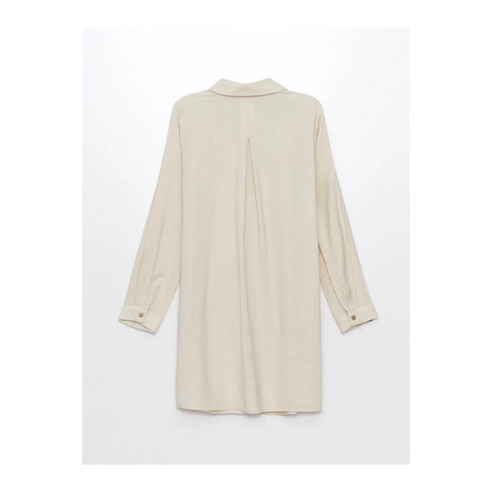 LCW Grace Düz Keten Karışımlı Kadın Gömlek Tunik