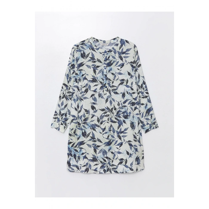 LCW Grace Bisiklet Yaka Desenli Kadın Gömlek Tunik