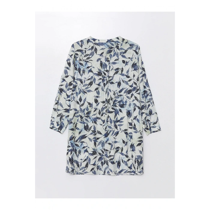 LCW Grace Bisiklet Yaka Desenli Kadın Gömlek Tunik