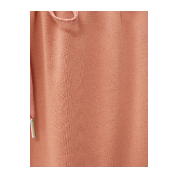 Bağlamalı Bel Standart Gül Kurusu Kadın Şort 3sak70005ek