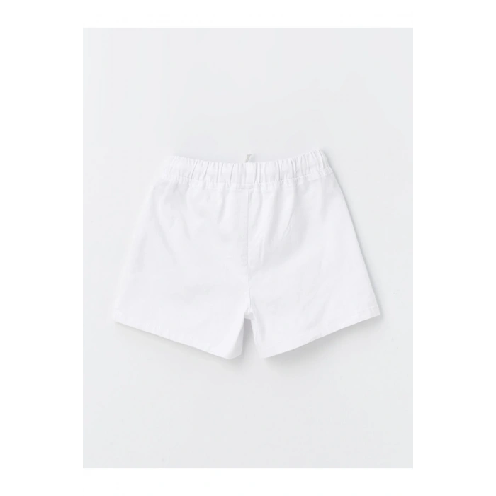 Basic Beli Lastikli Kız Çocuk Şort